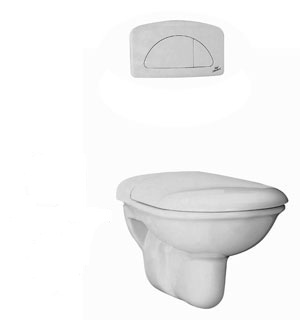 مرحاض مانتا معلق كامل IDEAL STANDARD  (WHITE, NORMAL)